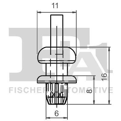 Abbildung von Clip, Zier /Schutzleiste FA1 21 20013.25