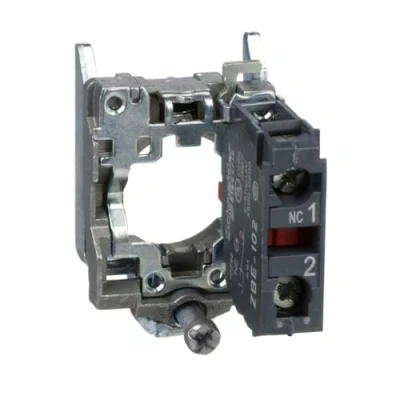 Abbildung von Schneider Electric, ZB4BZ102 Kontaktblock Hilfsschalterblock Drucktaster, 22mm, 1Ö, Schraubklemmen, durchmesser 22 cm