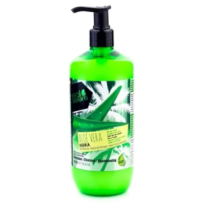 Abbildung von Real Natura Aloe Vera Hydra Shampoo ohne Salz, 500 ml, spendet Feuchtigkeit und natürliche Geschmeidigkeit für Ihr Haar.
