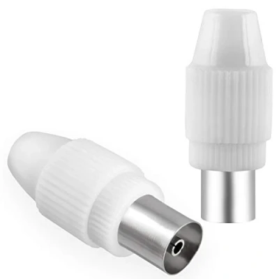 Abbildung von 1x Antennenbuchse für Kabelfensehen DVB C Radio und T2 TV Antennen IEC Buchse (weiblich) Koaxial Antennenkabel Kupplung Kabel BK Anlagen HQ 4K UHD von HB DIGITAL