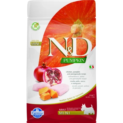 Abbildung von N&amp;D Pumpkin DOG Adult Mini Huhn &amp; Granatapfel varianten 800 g