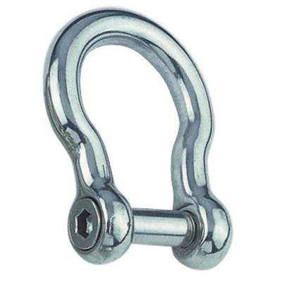 Abbildung von Rundschäkel geschweift mit Innensechskant 8 mm Edelstahl 316 (A4)