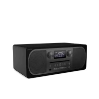Abbildung von Pure Evoke C D6 Stereo All in One Musikanlage (Digitalradio, CD, DAB/DAB+ Digital , UKW Radio, Internetradio, Bluetooth, Weckfunktionen und Sleep Timer, 20 Senderspeicherplätze, AUX), Siena Schwarz