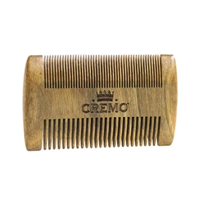Abbildung von CREMO Premium Beard Comb For Men 100% Natural Wood With Woody Fragrance