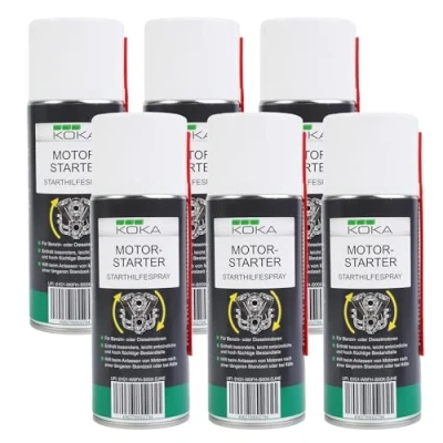 Abbildung von KOKA 6x Starthilfe Spray 400ml Kalt Start Auto Motor Pilot Starter