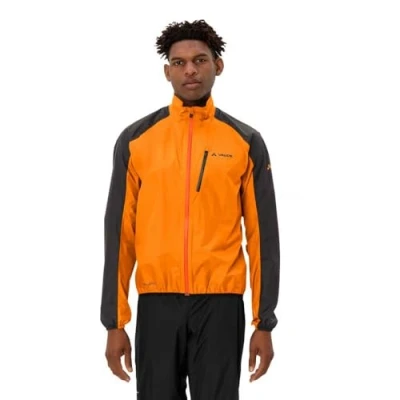 Abbildung von VAUDE Men&#039;s Drop Jacket III Leichte Regenjacke Ultraleicht &amp; Wasserabweisend Ceplex active Technologie Klein verpackbar Umweltfreundlich Eco Finish Green Shape Label