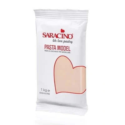 Abbildung von Saracino Fondant Model Hautfarben Zum Modellieren 1 kg Glutenfrei Made In Italy
