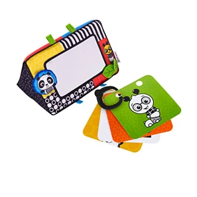 Abbildung von Baby Einstein, Flip For Art, Spiegel und Karten mit starken Kontrasten, perfekt zum Spielen in der Bauchlage oder für unterwegs