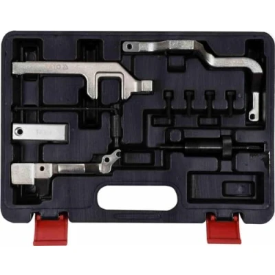 Abbildung von Yato Profi Nockenwellen Arretierwerkzeug 10 TLG. für BMW Mini Cooper R55 R56 N12 N14 PSA Citroen C4 Peugeot 207 308 Arretiertiersatz Arretierung Werkzeug