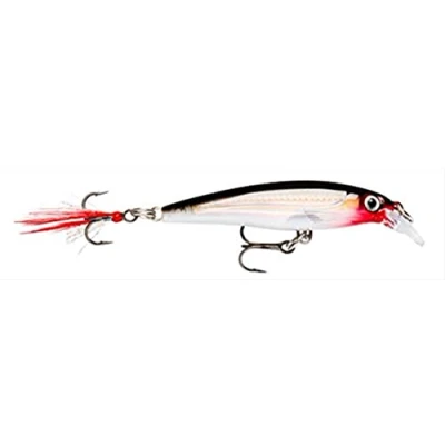 Abbildung von Rapala X Rap Angelköder Angelzubehör mit 3D Profil Süßwasser Spinnköder Schwanzfedern für zusätzliche Reize Lauftiefe 0.9 1.5m Fischköder 6cm, 4g Hergestellt in Estland Silver