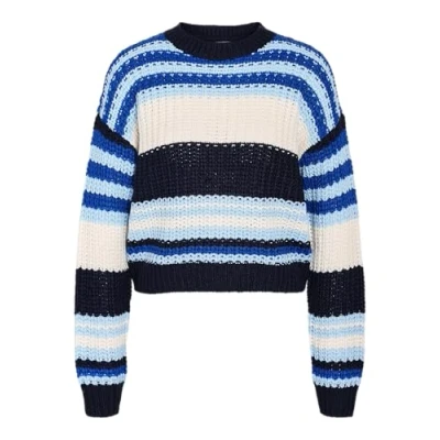 Abbildung von Noisy May Nmcharlie Oneck Stripe Strickpullover, Damen, Größe: Medium, Multi coloured