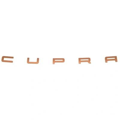 Abbildung von Seat 11H8536877MJ Schriftzug Cupra Emblem Aufkleber Modellschriftzug, kupferfarben