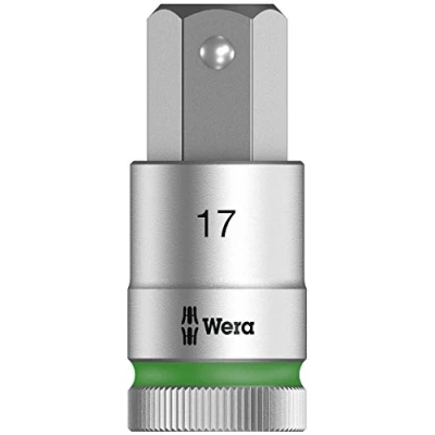 Abbildung von Wera 8740 C HF Zyklop Bit Nuss 1/2 Zoll Antrieb mit Haltefunktion, 17.0 x 60 mm, 05003828001