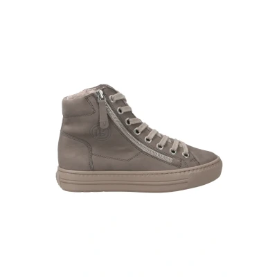 Abbildung von Paul Green Damen Hightop Pauls, Frauen High Top Sneaker,straßenschuhe,Strassenschuhe,Sportschuhe,Freizeitschuhe,Turnschuhe,Beige (Taupe),40 EU / 6.5 UK