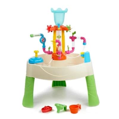 Abbildung von Little Tikes Fountain Factory Wassertisch, Garten Spielzeug, Sicherer und Tragbarer Kindertisch, Sensorik Spielzeug für Draußen; Fördert Fantasievolles Spielen, Ab 24 Monaten
