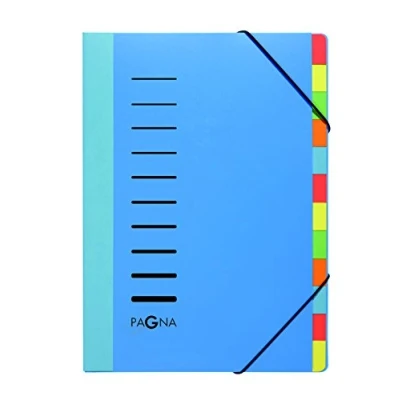 Abbildung von Pagna Deskorganizer Lucy Colours 12 teilig, aus PP, mit Eckspanngummi dehnbarem Rücken