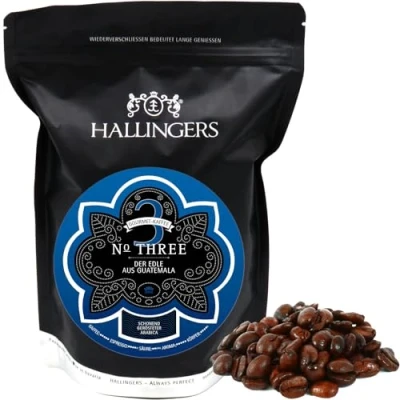 Abbildung von Hallingers No. Three Gourmet Kaffee aus Guatemala, schonend langzeit geröstet (Bag) Adventskalender Neuheiten &amp; befüllen Geburtstag Glückwunsch Neues Zuhause Jahrestag Genesung