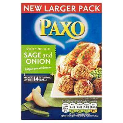 Abbildung von Paxo Sage &amp; Onion Stuffing 190g mit Salbei Zwiebel Füllung