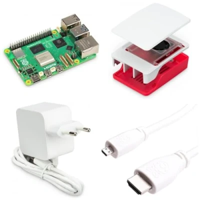 Abbildung von BerryBase Raspberry Pi 5, 8GB RAM, Light Starter Kit, weiß Mini PC Barebone
