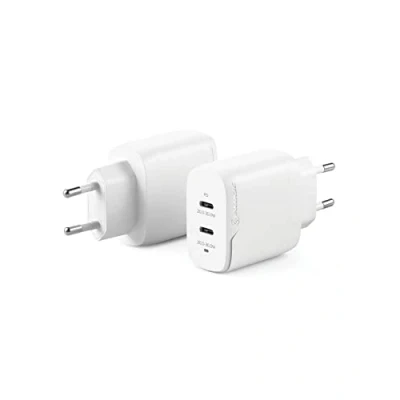 Abbildung von ALOGIC Dual USB C Wandladegerät 40W 2 Port Schnellladegerät mit GaN Fast Tech &amp; dynamischer Leistungszuweisung,PD 3.0 Ladegerät für MacBook /M1 Mac, XPS, iPad Pro,iPhone 13/13 Pro/Max/13 Mini.