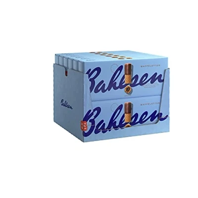 Abbildung von Bahlsen Waffeletten Vollmilch 12er Pack Hauchdünnes Waffelgebäck mit Vollmilchschokolade (12 x 100 g)