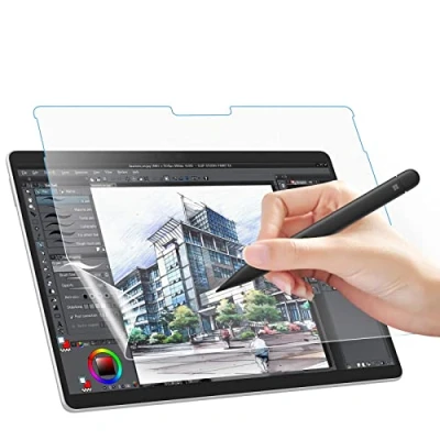 Abbildung von MoKo wie Papier Schutzfolie für Microsoft Surface Pro 11 2024/Surface 10 9 13&quot; / 8 X, Matt Displayschutzfolie Blasenfrei Folie, Angenehmes Schreiben auf Papier,