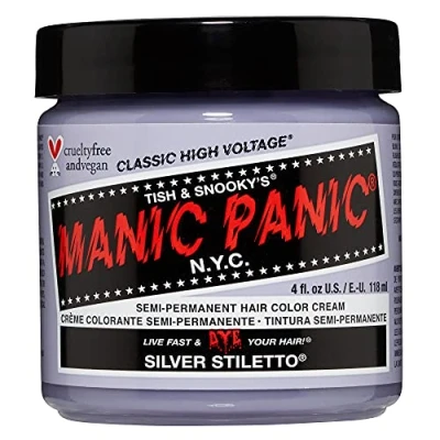 Abbildung von Manic Panic Silver Stiletto Classic Creme, Vegan, Cruelty Free, Semi Permanent Hair Dye 118ml