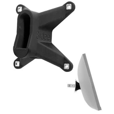 Abbildung von 3IDEE VESA Adapter kompatibel mit HP Omen Monitor Halterung 75x75 mm für Monitore ohne Anschluss (Omen 34c)