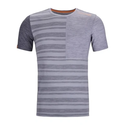 Abbildung von ORTOVOX 185 Rock’N’Wool Short Sleeve M Vielseitiges, bequemes Shortsleeve aus feiner Merinowolle für Wintertouren GRAU Herren