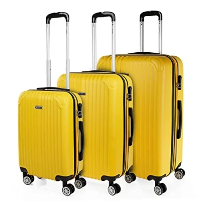 Abbildung von ITACA Gepäck Sets, Reisekoffer, Reisekoffer Set, Kofferset, Hartschalenkoffer, Trolley Luggage Große Auswahl an Koffer &amp; Trolleys für jede Reise! T71500, Gelb