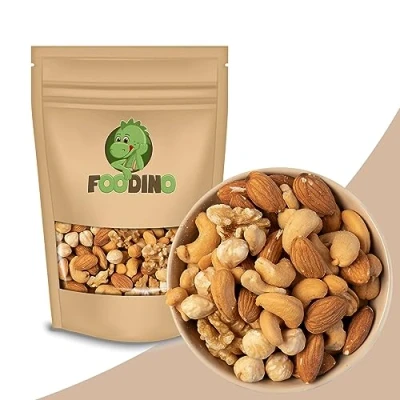 Abbildung von Nussmischung Big 4 mit Mandeln Haut Haselnüsse geröstet ohne Cashewkerne Walnüsse alle Salz &amp; Schale 1kg 5kg Studentenfutter (1kg)