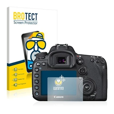 Abbildung von BROTECT Entspiegelungs Schutzfolie für Canon EOS 7D Mark II (2 Stück) Matte Displayschutz Folie, Anti Reflex, Fingerprint