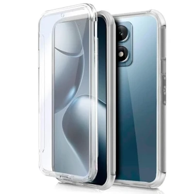 Abbildung von Cool 3D Silikonhülle für Xiaomi 14T (transparent vorne und hinten)