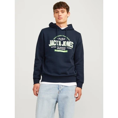 Abbildung von Jack &amp; Jones Kapuzenpullover, Herren, Größe: Small, Navy blazer