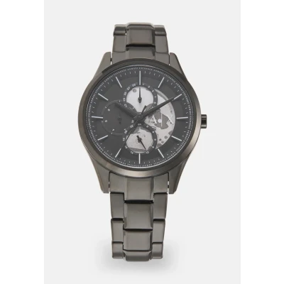 Abbildung von ARMANI EXCHANGE Quarzuhr, (Set, 2 tlg., mit Kette), Armbanduhr, Herrenuhr, Edelstahlarmband, ideal auch als Geschenk
