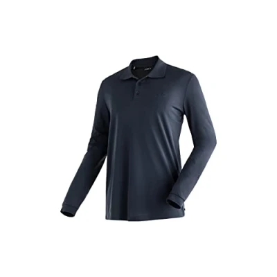 Abbildung von Maier Sports Poloshirt &quot;Ulrich L/S&quot;, Herren Langarmshirt mit Hemdkragen