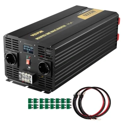 Abbildung von VEVOR Spannungswandler Modifiziert Sinus Wechselrichter 6kW DC12V auf AC230V LCD