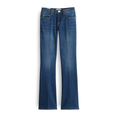 Abbildung von OPUS Pants ENJA Smooth Flared Jeans, Damen, Größe: 34x32, Mid azure blue