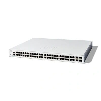 Abbildung von Cisco Catalyst 1300 48T 4X Managed Switch, 48 Port GE, 4 x 10 GE SFP, eingeschränkter Lebenszeitschutz (C1300 4X)