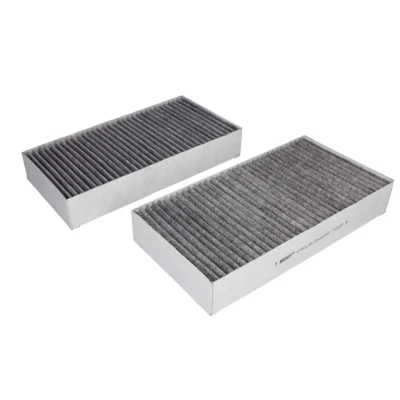 Abbildung von HENGST FILTER E2912LC01 2 Innenraumfilter Aktivkohlefilter 255 133 40 MERCEDES BENZ: ML Klasse, R GL, FORD: Fiesta Mk5 Limousine