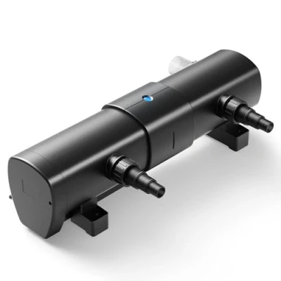 Abbildung von SunSun CUV 2110 Teichklärer 8000 l/h / 110 W UVC für Teichgrößen bis 120.000 Liter, Vorklärgerät Teichfilter &amp; Teichpumpe, Wasserklärer mit UV Lampe, Lichtfilter zur Algenbekämpfung