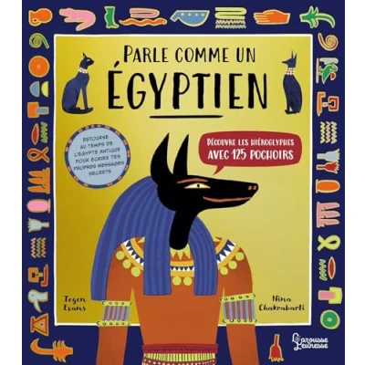 Abbildung von Parle comme un Egyptien: Découvre les hiéroglyphes avec 125 pochoirs