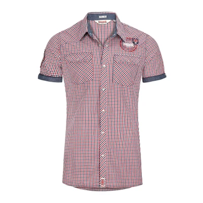 Abbildung von Lonsdale Hemd, Herren, Größe: XXL, Navy/red/white