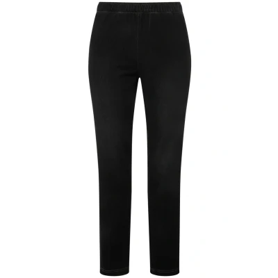 Abbildung von Ulla Popken Sienna Schmales BEIN STRETCH, Selection Jeans Slim Fit, Damen, Größe: 52, Black