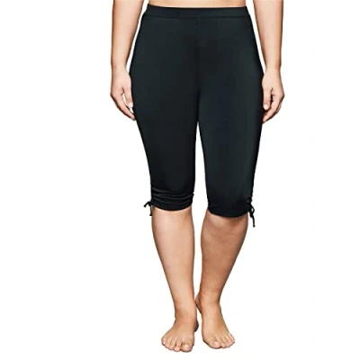 Abbildung von Sheego Badecapri Bikinihose, Damen, Größe: 46, Schwarz