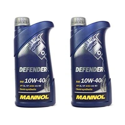 Abbildung von Motoröl Öl 2 Liter MANNOL Defender 10W 40 teilsynthetisch API SL/CF Mercedes VW
