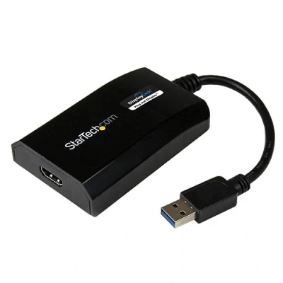 Abbildung von StarTech.com Externer USB 3.0 auf HDMI Videokartenadapter Dual Monitor Adapter Externe Grafikkarte für 2 Monitore Laptops HD 1080p (USB32HDPRO)
