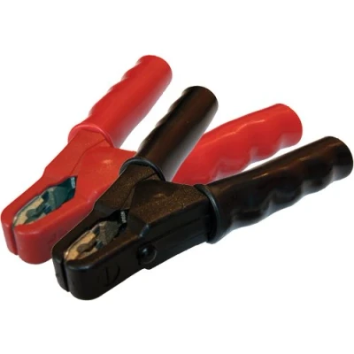 Abbildung von IPmediaPRO Ladezangen Paar SZ60 (rot) und SZ61 (schwarz) / bis 600A vollisoliert/Messing Gusspoleinlagen