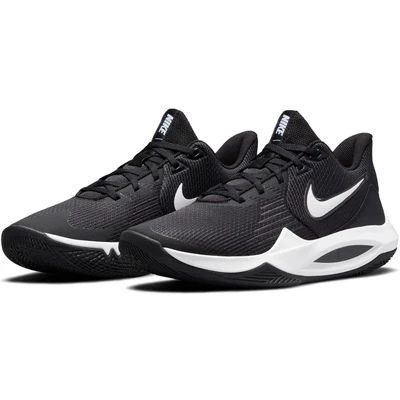 Abbildung von NIKE Performance Precision 5 Basketballschuh Basketballschuh, Herren, Größe: 47.5, Black/white/anthracite/volt Kunststoff/textil