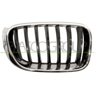Abbildung von BLIC 6502 07 00939944P Kühlergrill vorne rechts chrom, schwarz BMW: X3